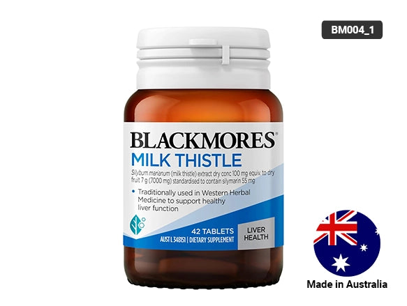 Blackmores Milk Thistle 42 Tablets for promoting liver detox, better digestion and antioxidants.